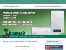 Tablet Screenshot of ankarabaymakservisi.com